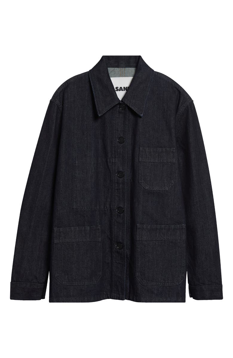 Jil Sander Workwear Denim Jacket, Main, color, Magnet