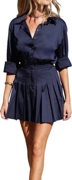 Bishop + Young Devon Pleated Mini Dress