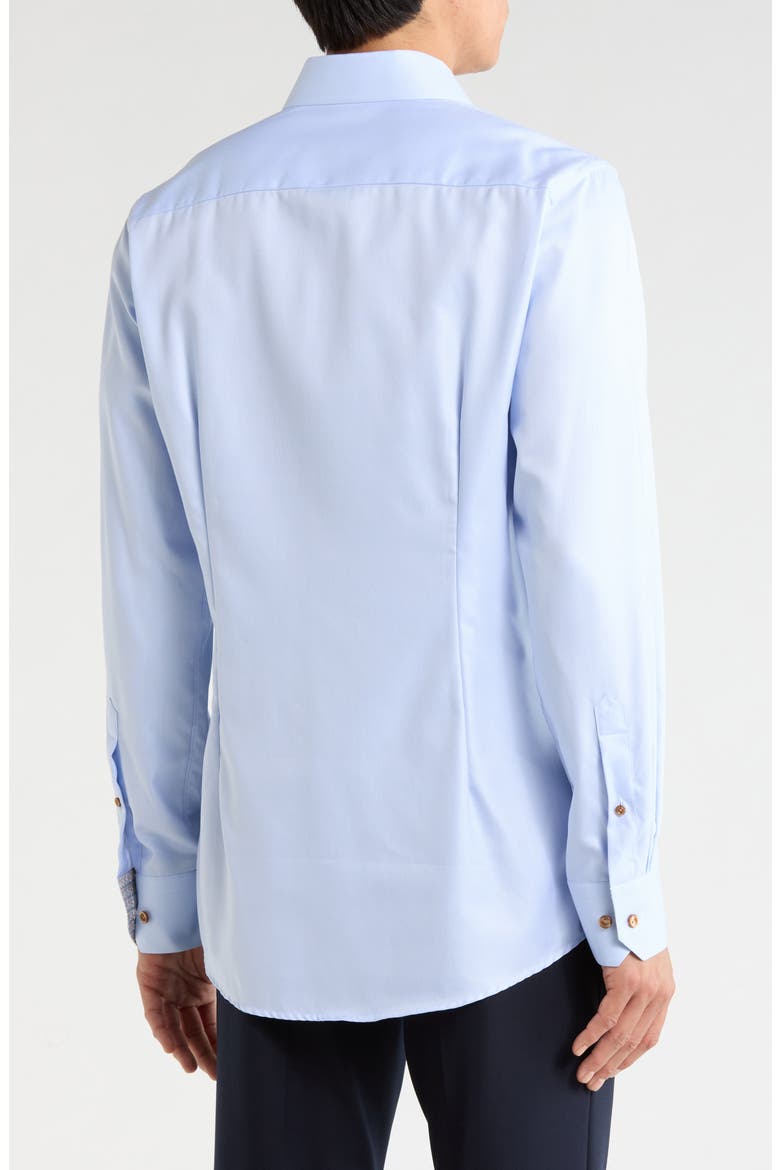 Geometric Texture Twill Dress Shirt, Alternate, color, LIGHT BLUE