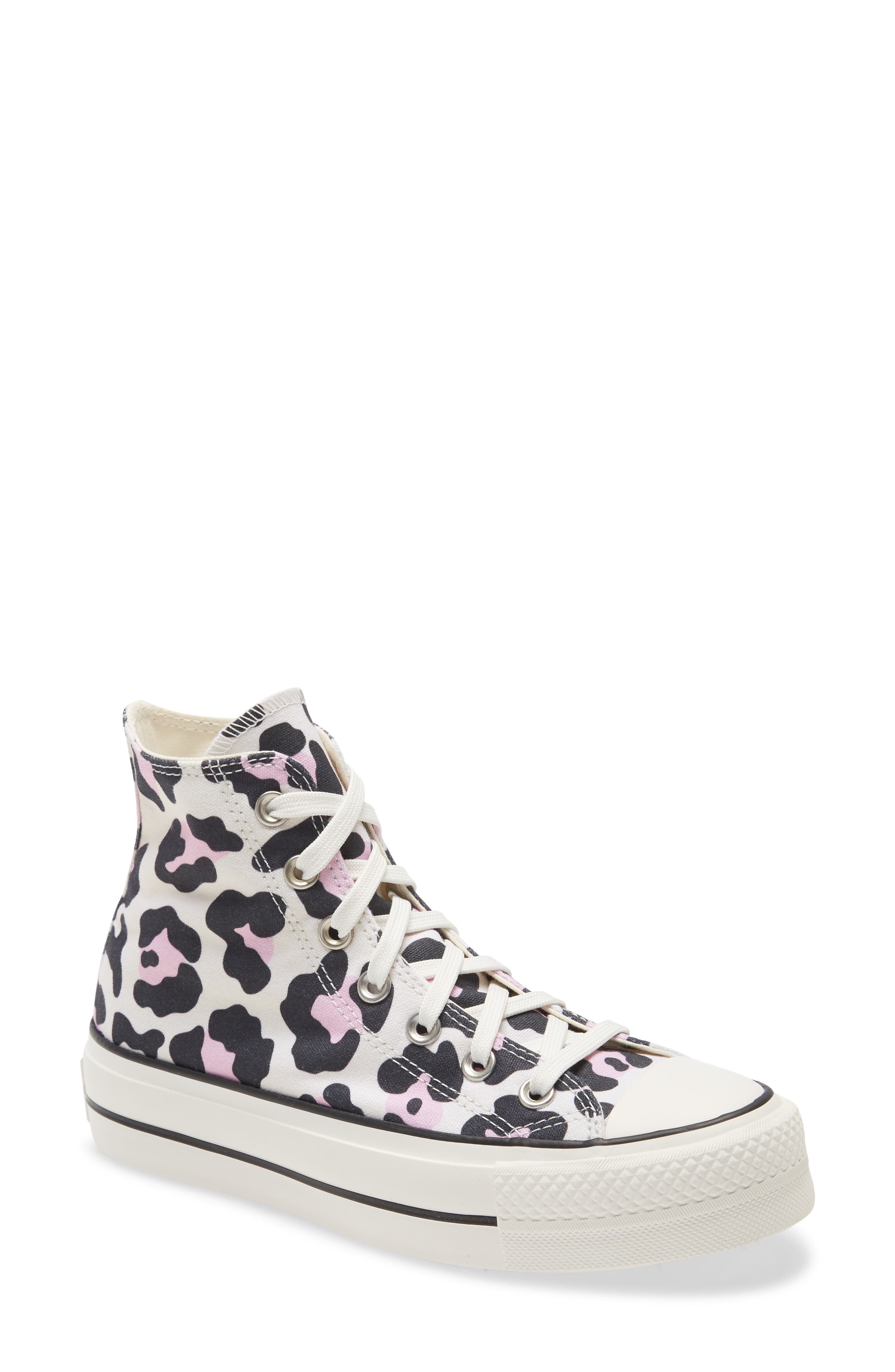 Chuck Taylor® All Star® Lift High Top Platform Sneaker, Main, color, VINTAGE WHITE/ MULTI/ BLACK