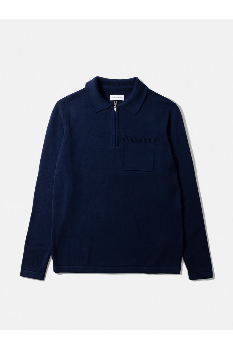 Signature Half Zip Sweater, Alternate, color, Plain Navy