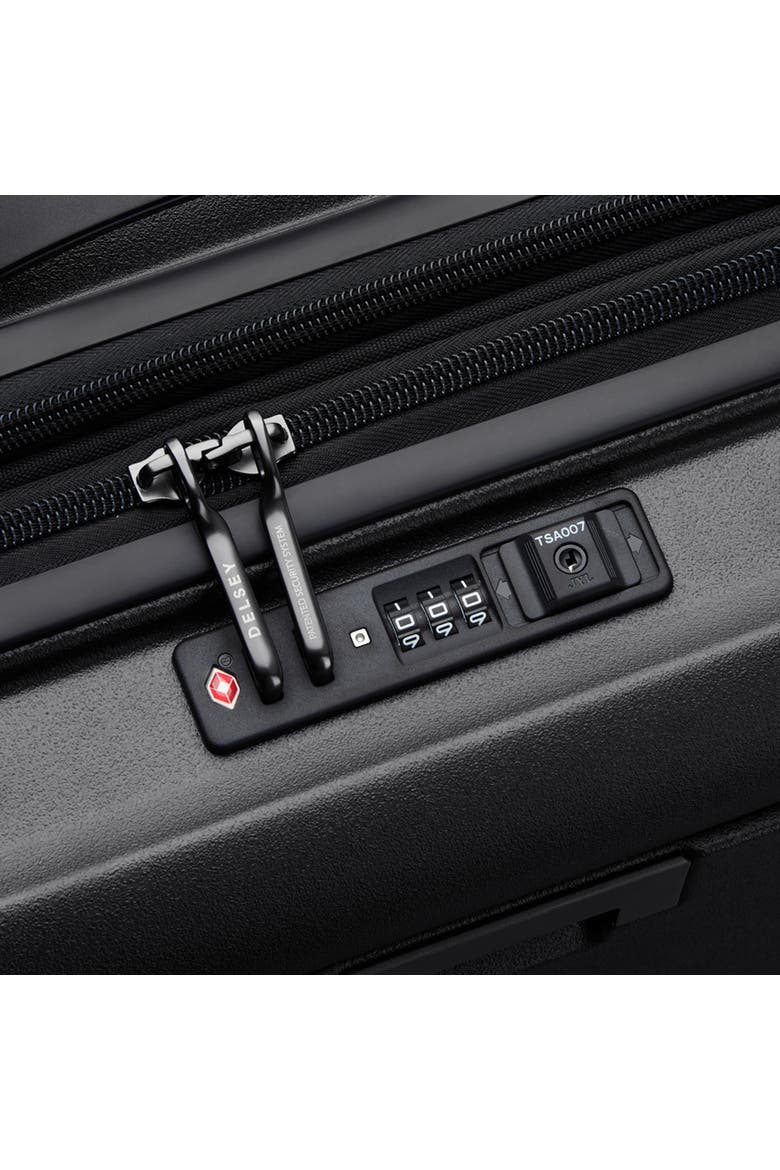 Turenne 2.0 Hardside 22" Carry On Spinner Luggage with Front Pocket, Alternate, color, Black