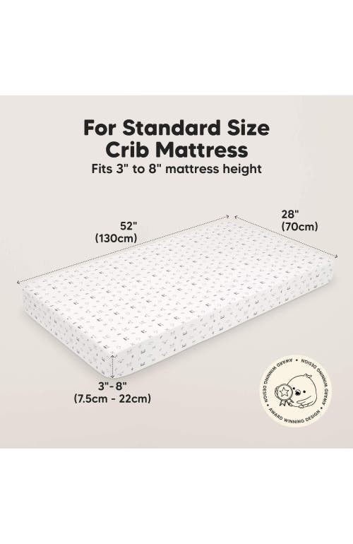 Keababies Isla Fitted Crib Sheets In White