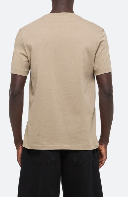 Helmut Lang Men's Embossed Cotton T-shirt In Khaki - E08