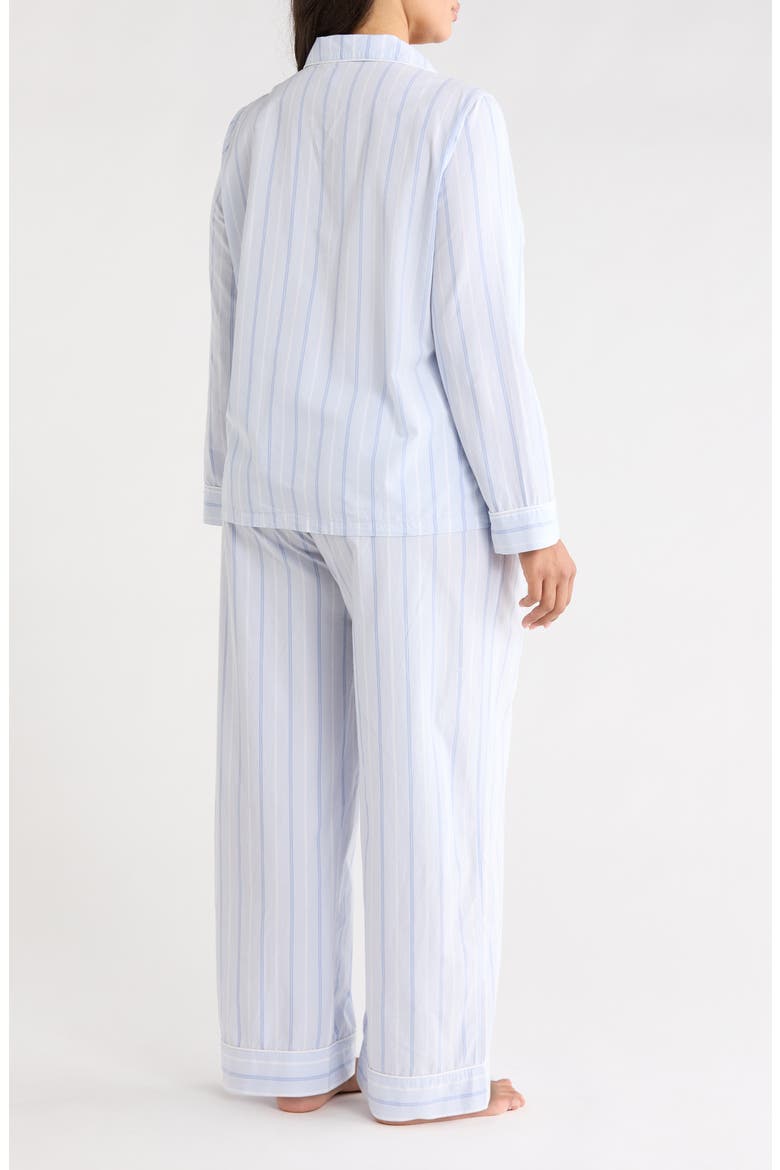 Classic Cotton Pajamas, Alternate, color, BLUE PARKER STRIPE