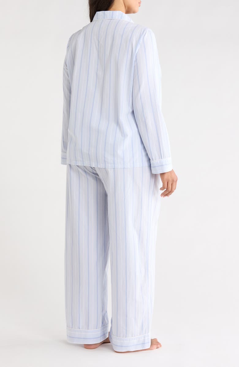 Nordstrom Classic Cotton Pajamas, Alternate, color, Blue Parker Stripe