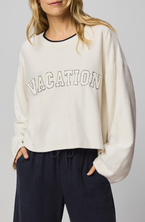 Vacation Appliqué Sweatshirt