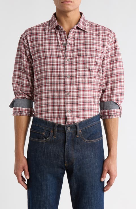 Pineview Plaid Twill Button-Up Shirt