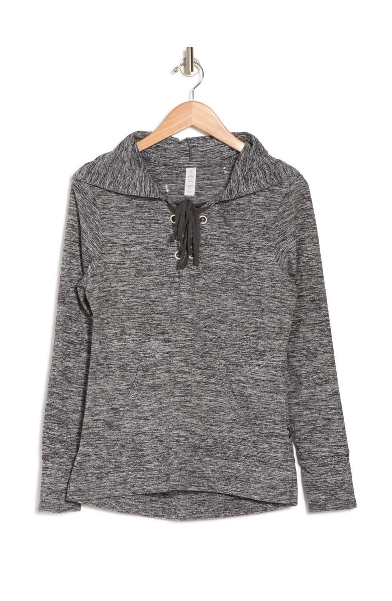 MARIKA Danique Lace Front Hoodie, Alternate, color,