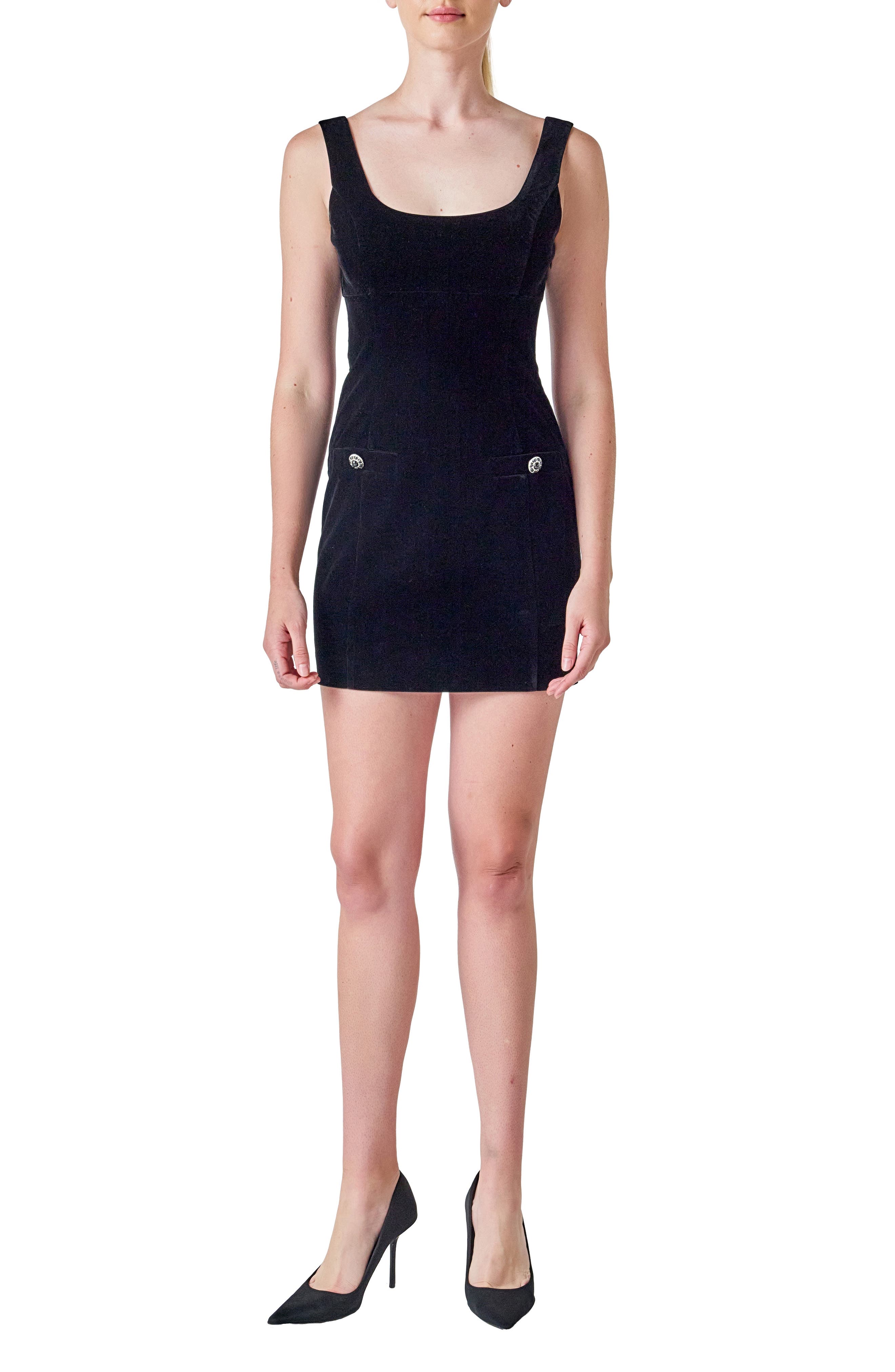 Endless Rose Sleeveless Velvet Minidress