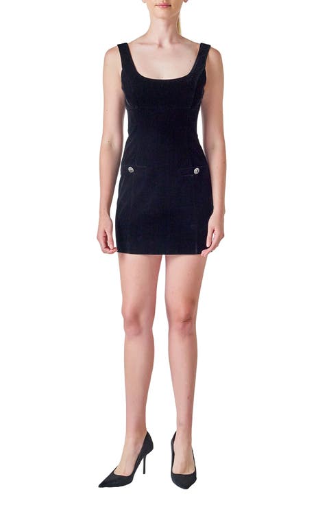 Sleeveless Velvet Minidress