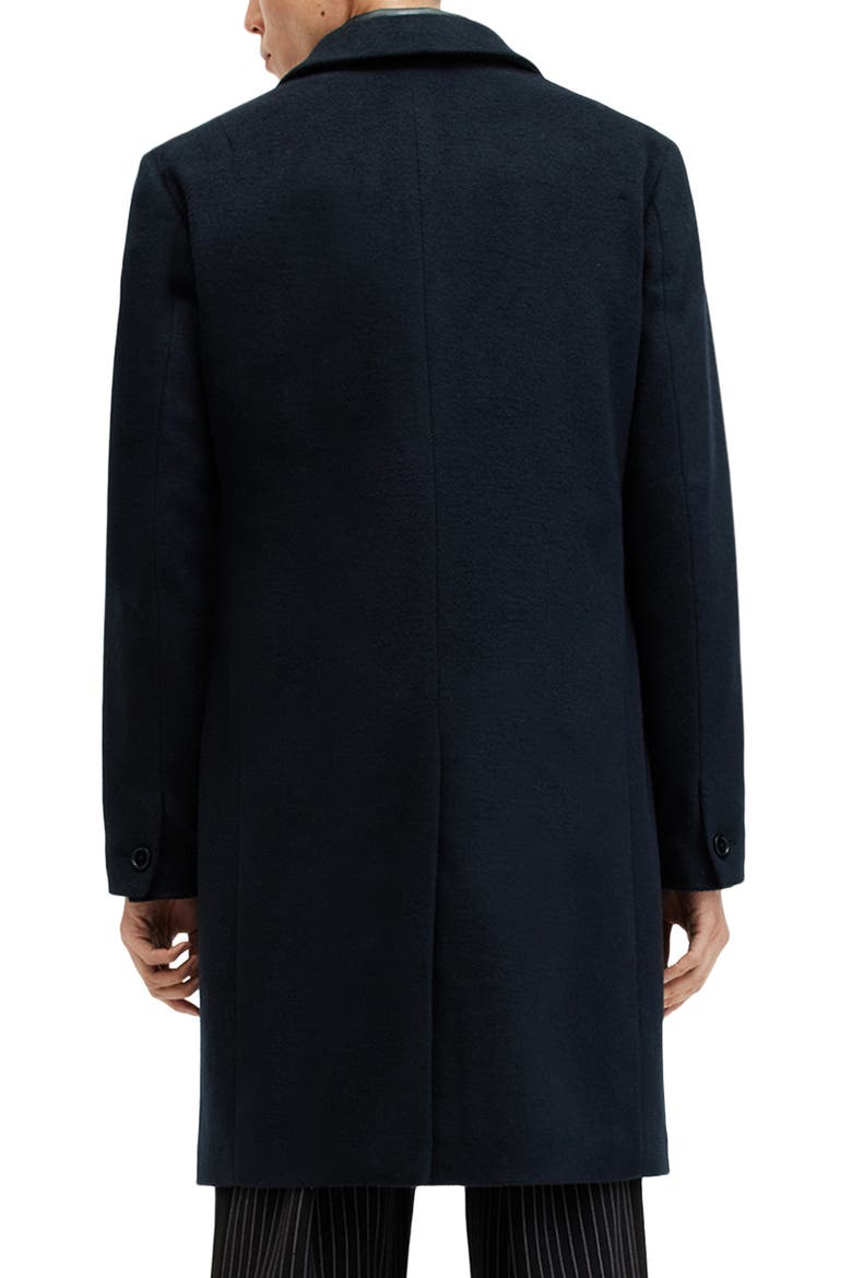 Hal Longline Coat, Alternate, color, NITE BLUE