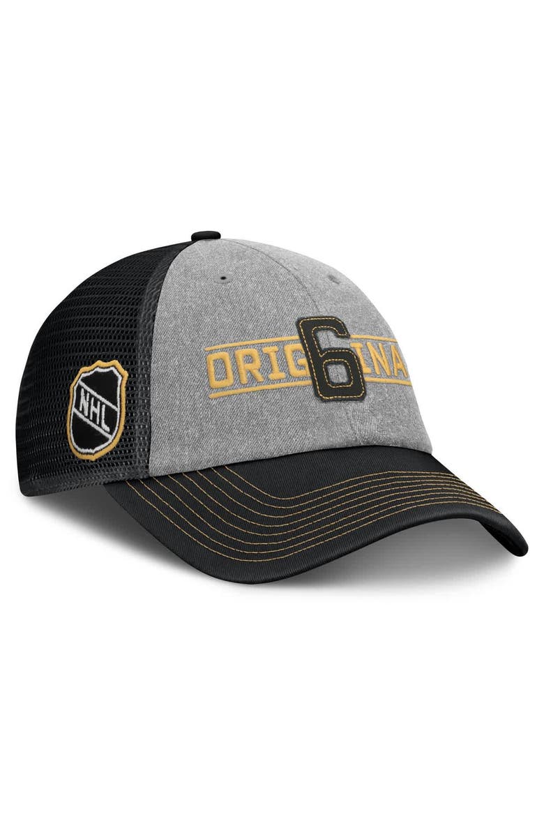 Men's Fanatics Gray Original 6 Rugged Trucker Adjustable Hat, Alternate, color, Gray