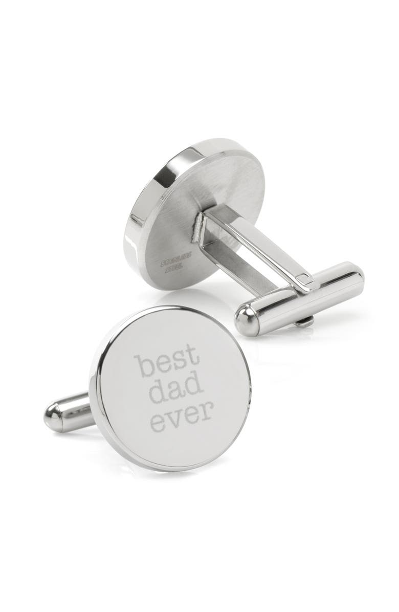Cufflinks, Inc. Best Dad Ever Customizable Cufflinks, Alternate, color,