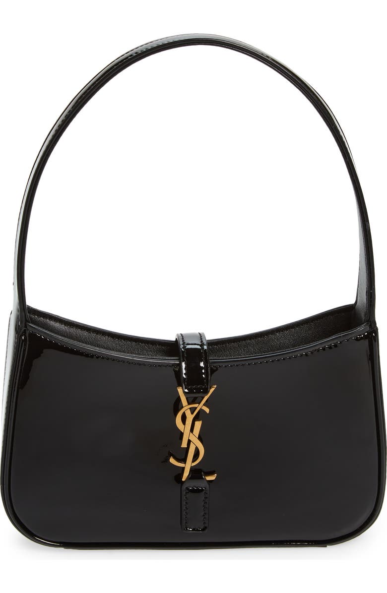 Saint Laurent Mini Le 5 à 7 Leather Hobo, Main, color,