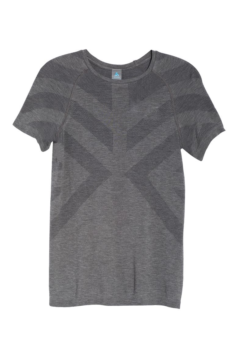 Women's Natural + Kinship Light Base Layer T-Shirt, Alternate, color, GRAY MELANGE