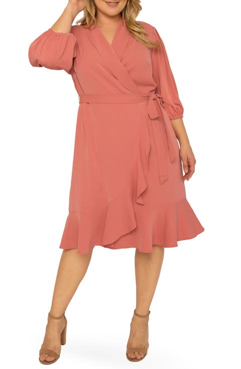Kylie Ruffle Wrap Dress