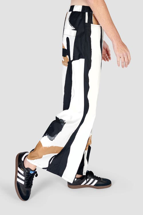 ALEMBIKA ALEMBIKA ZEBRA PRINTED CROPPED WIDE LEG PANTS 