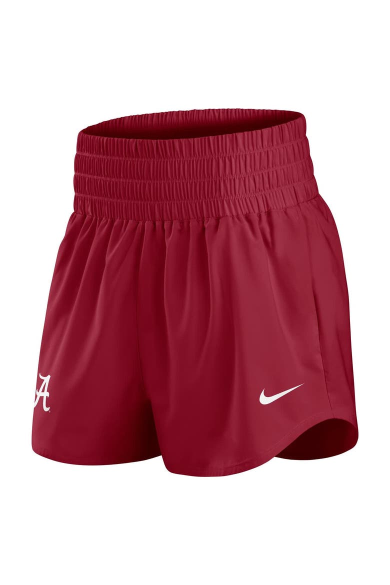 Women's Nike Crimson Alabama Crimson Tide Performance One Dri-FIT High-Rise Shorts, Alternate, color, Crimson