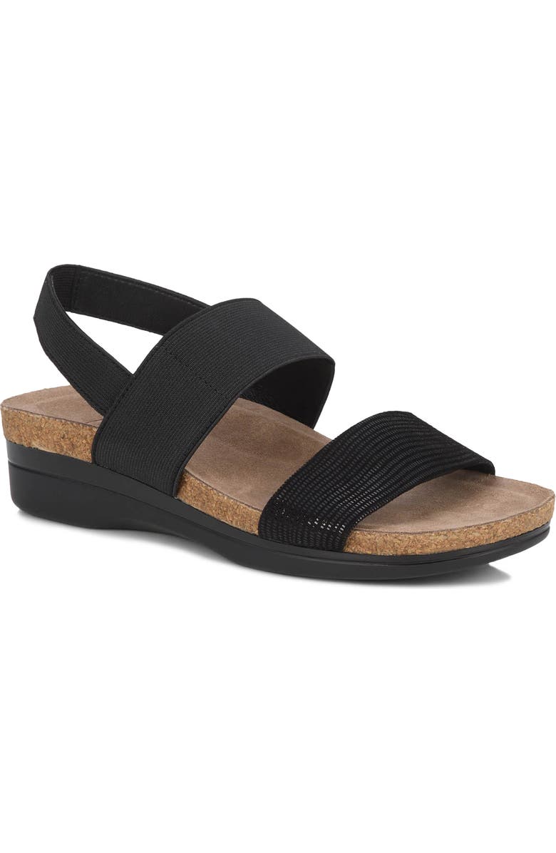 DREW Maeve Slingback Sandal, Main, color, Black Combo