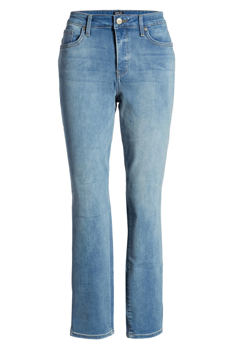 Side Slit Slim Straight Jeans, Alternate, color, BISCAYNE