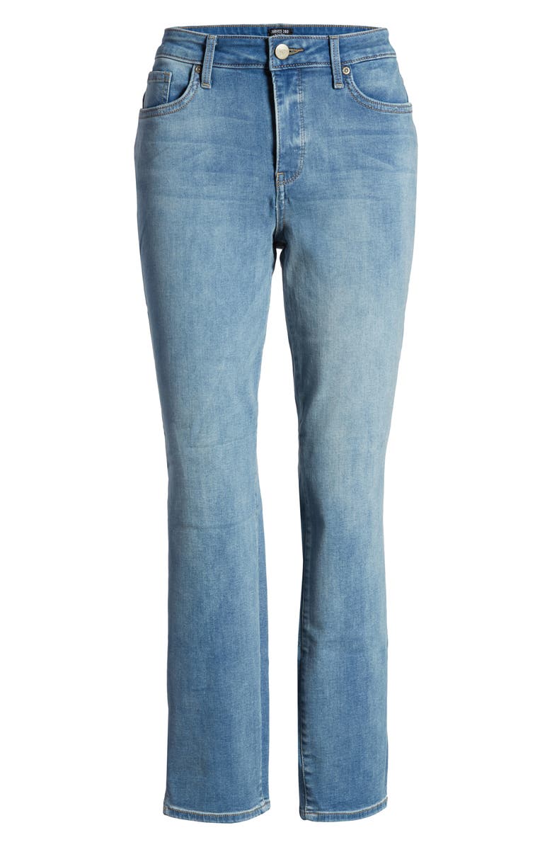 Curves 360 by NYDJ Side Slit Slim Straight Jeans, Alternate, color,