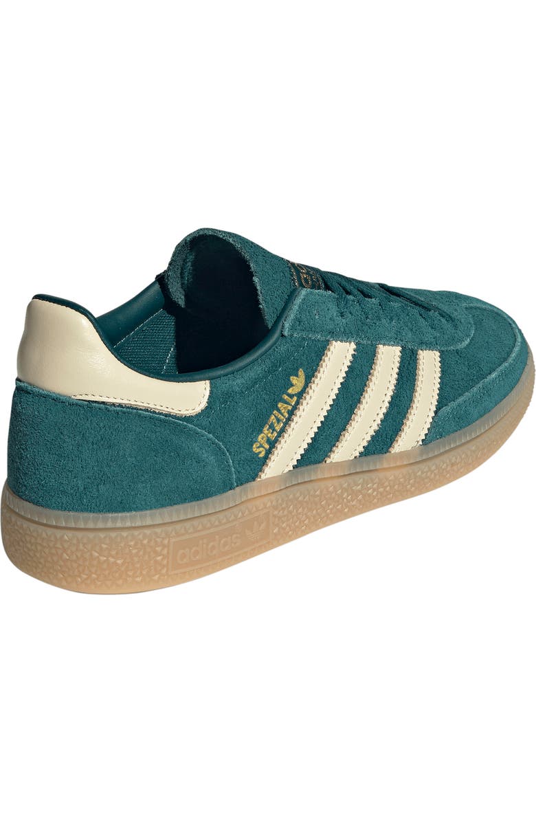 adidas Handball Spezial Sneaker, Alternate, color, Rich Green/ Vanilla/ Gold
