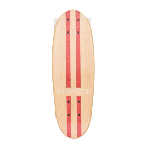 Banwood Skateboard Canadian Maple Outdoor Skating Kids Balance in Red 