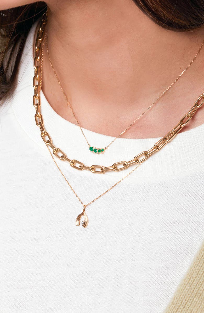 Adina Reyter Italian Chain Link Necklace, 5.3mm, Alternate, color, Yellow Gold