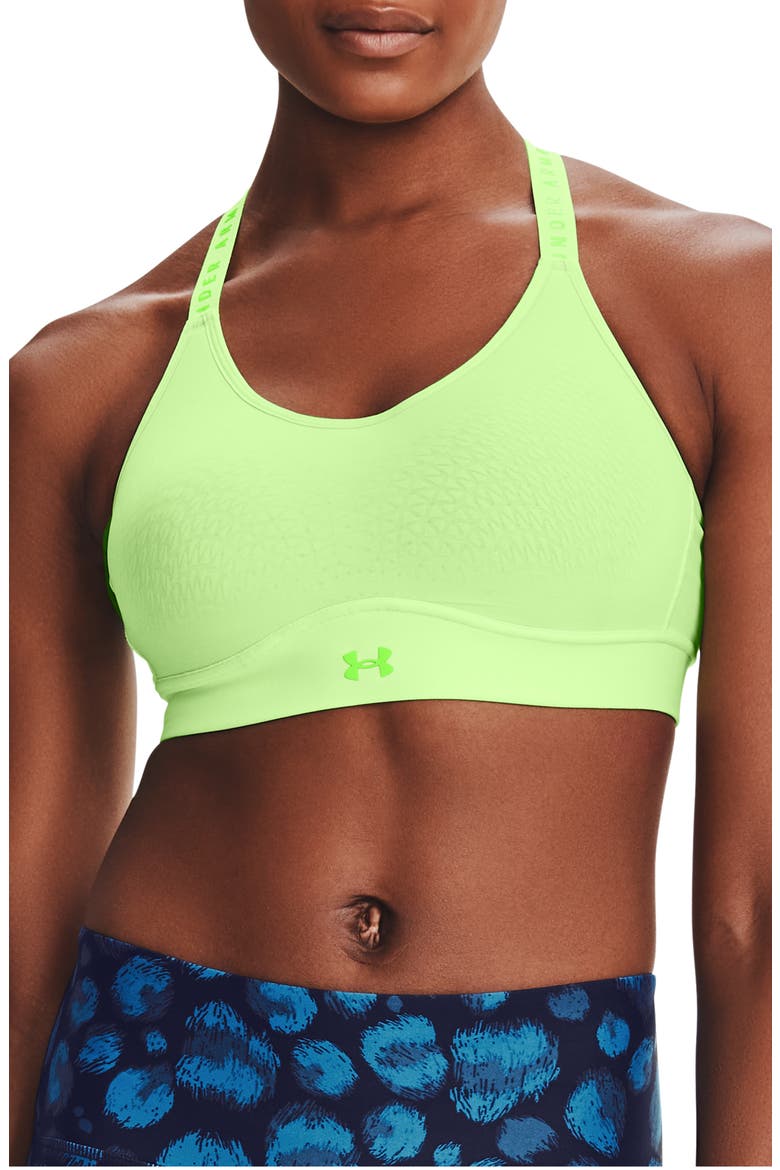Infinity Mid Sports Bra, Main, color, SUMMER LIME / HYPER GREEN