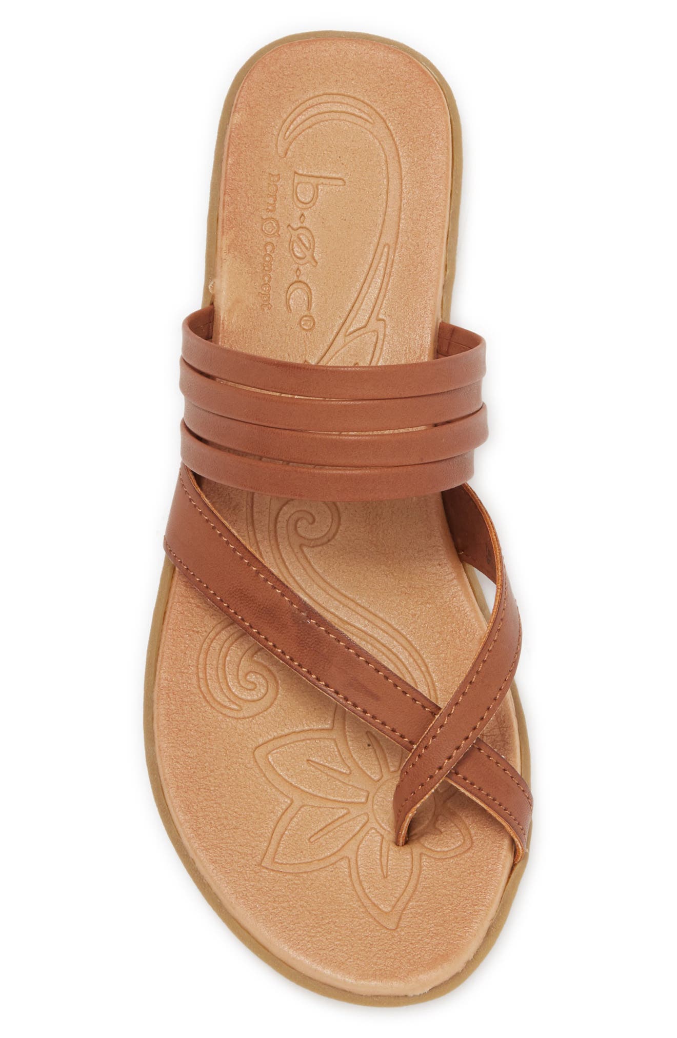 Alisha Slide Sandal, Alternate, color, LT BROWN