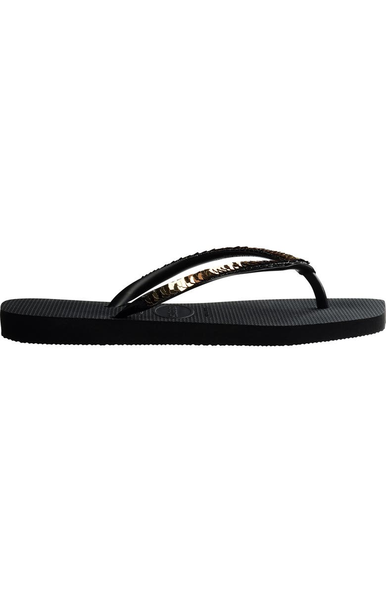 Havaianas Slim Sequin Flip-Flop, Alternate, color,