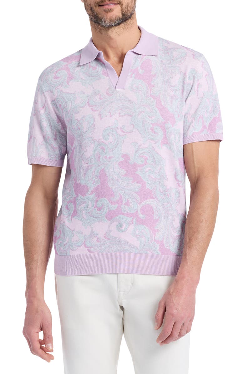 Robert Graham Kirkstall Polo Sweater, Main, color, 