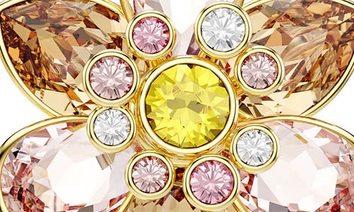 Swarovski Idyllia Flower Drop Earrings In Multi
