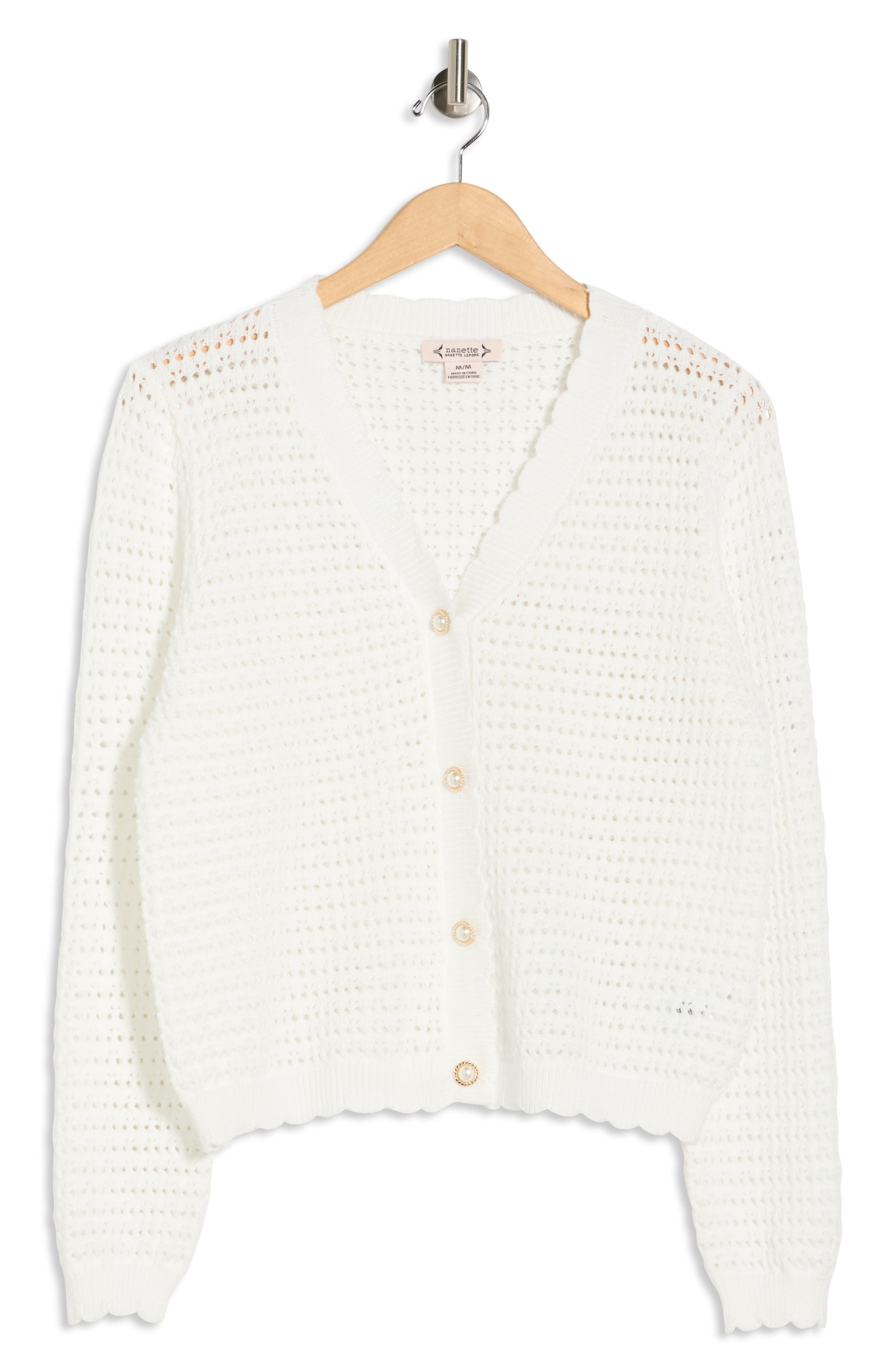 Nanette Lepore Open Stitch Cardigan