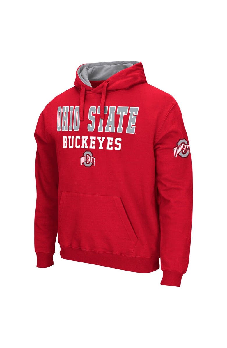 COLOSSEUM Men's Colosseum Scarlet Ohio State Buckeyes Sunrise Pullover Hoodie, Alternate, color, Scarlet