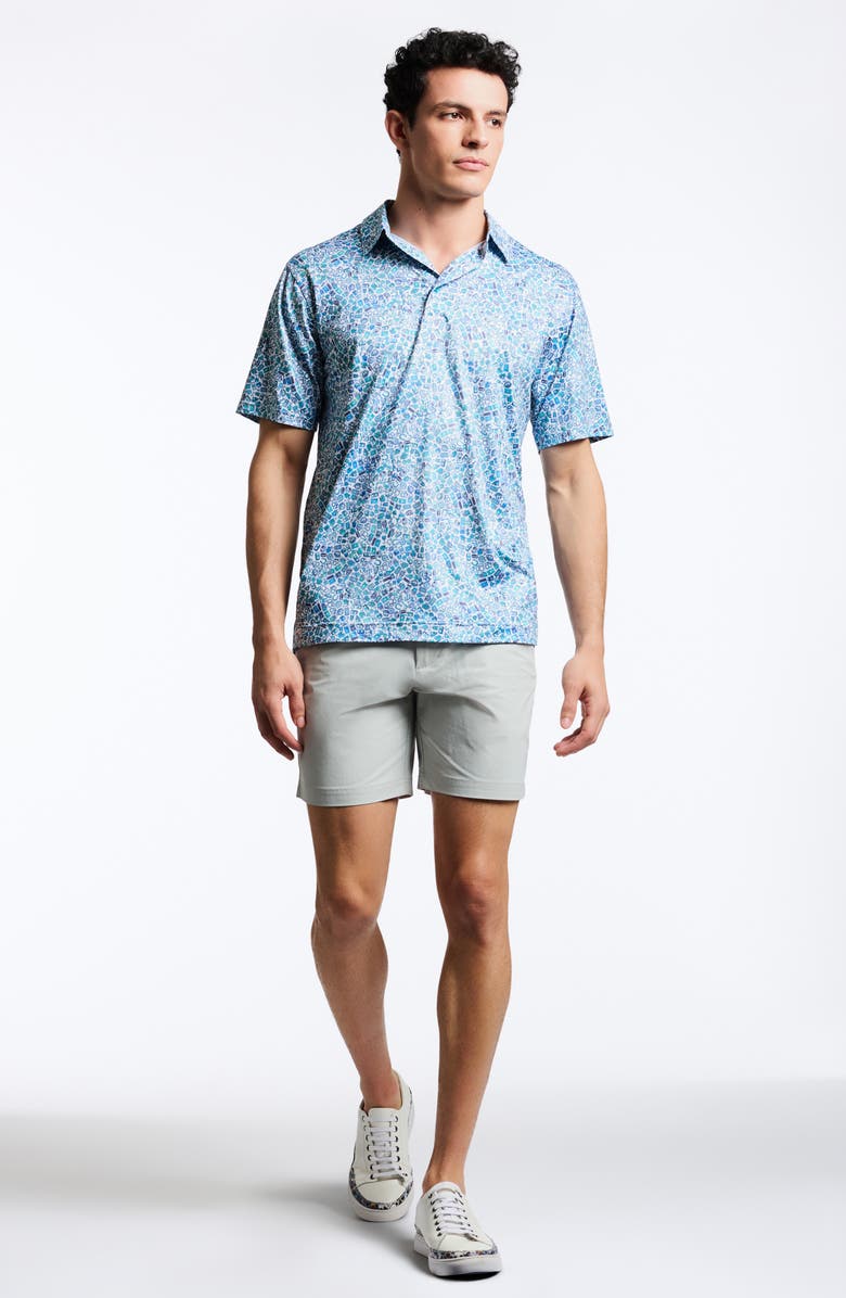 Robert Graham Lucky Stroke Golf Print Performance Polo, Alternate, color,