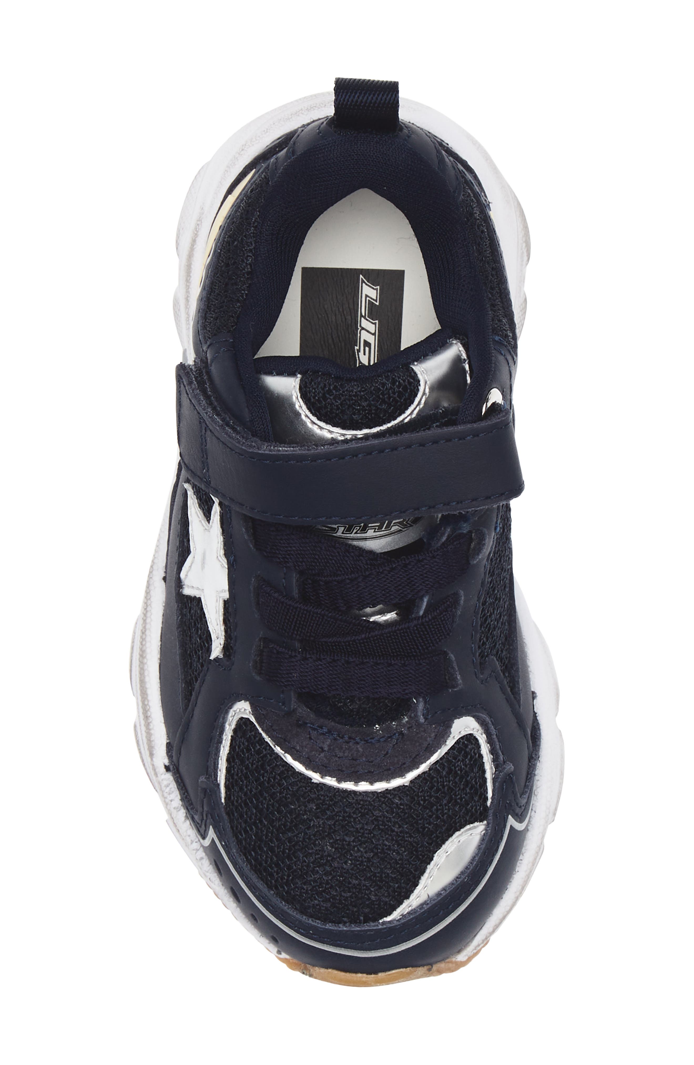 Golden Goose Kids' Lightstar Sneaker, Alternate, color, Navy/ Silver/ Gray/ Yellow