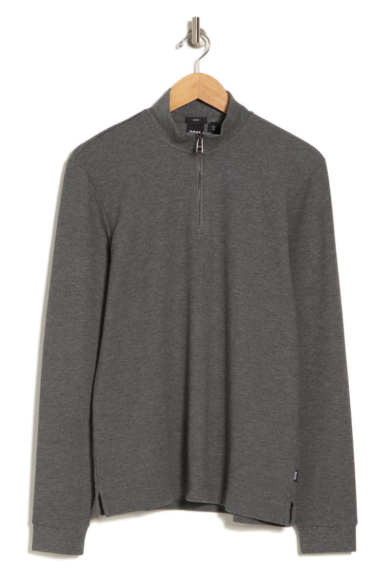 Tenore Quarter Zip Sweatshirt, Alternate, color, MEDIUM GREY