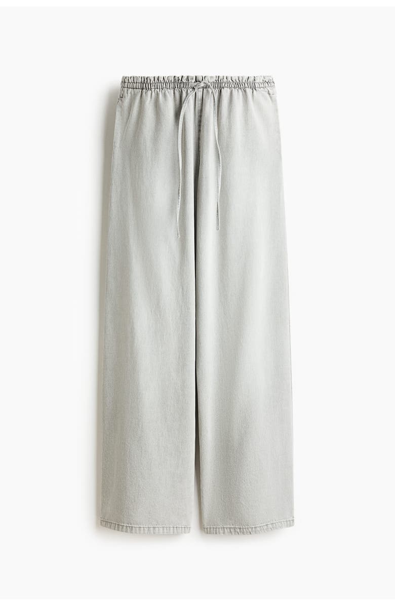 H&M Denim Pull-on Trousers, Main, color, 