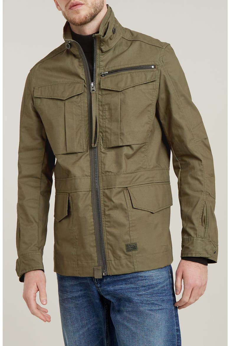 Rovic Slim Fit Water Repellent Field Jacket, Main, color, SHADOW OLIVE