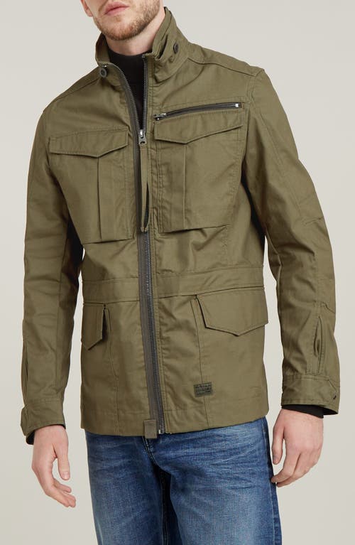G-star Rovic Slim Fit Water Repellent Field Jacket In Shadow Olive