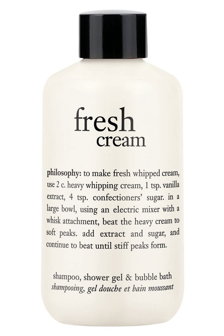 shampoo, shower gel & bubble bath, Main, color, FRESH CREAM