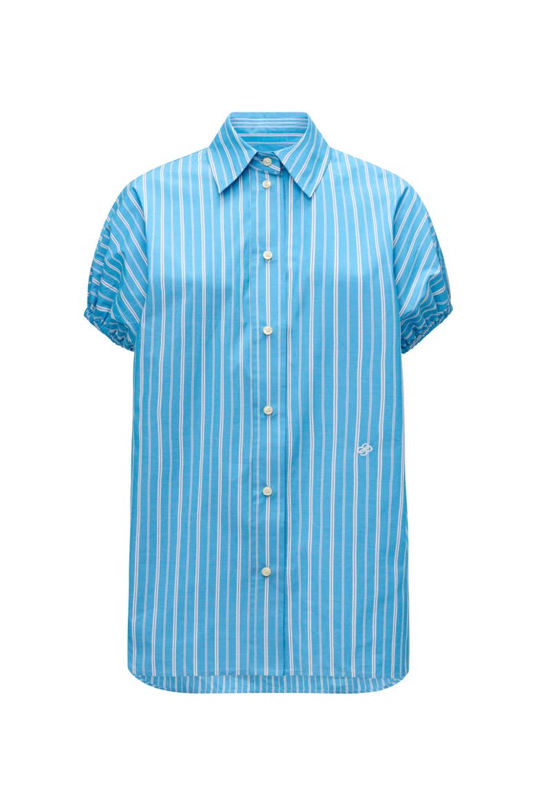 Lecce Capsleeve shirt Blue Stripe, Main, color, Blue Stripe