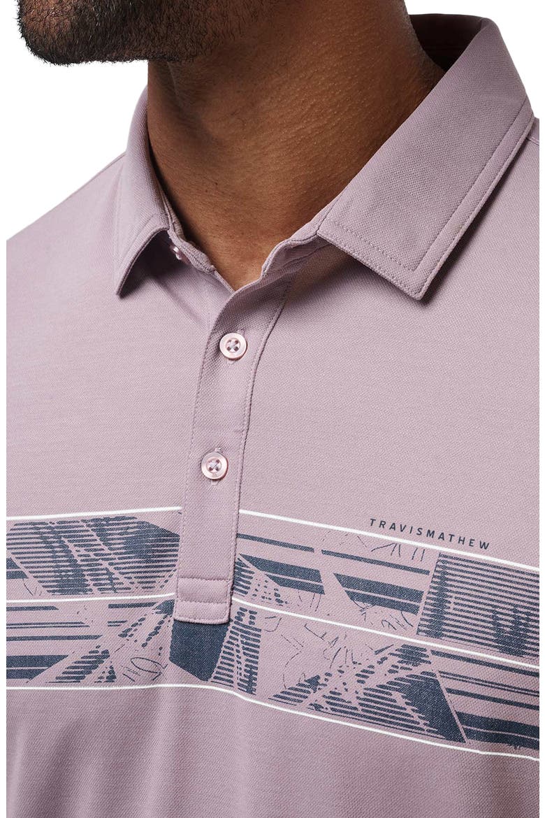 Papaya Grove Chest Stripe Polo, Alternate, color, ELDERBERRY