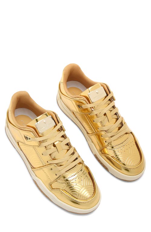 Kurt Geiger London Regan Low Top Sneaker In Gold