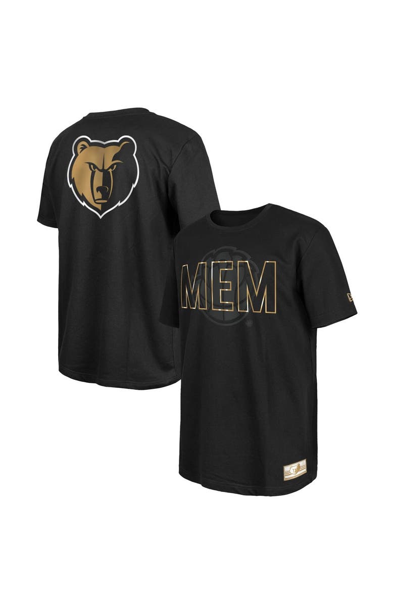 New Era Men's New Era Black Memphis Grizzlies 2023/24 City Edition Elite Pack T-Shirt, Alternate, color, 