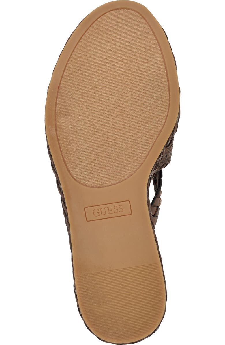 GUESS Eveh Platform Wedge Sandal, Alternate, color, Medium Brown