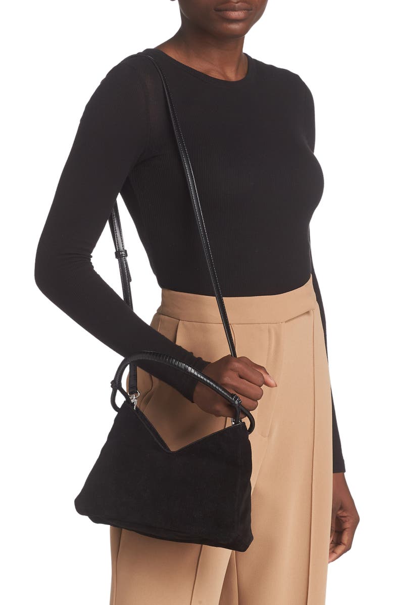 STAUD Valerie Suede Shoulder Bag, Alternate, color,