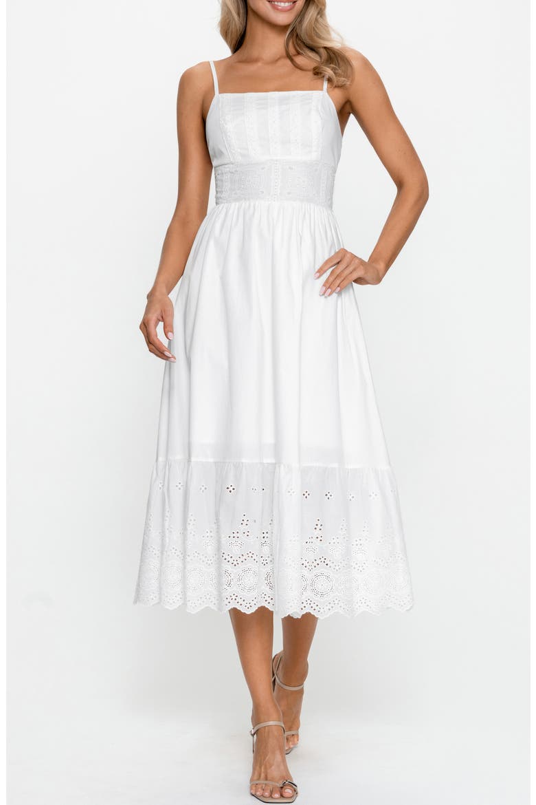 cotton fit flare dress Women's & - White 100% Cotton Care Ming Wang Women's Fit-N-Flare Contrast